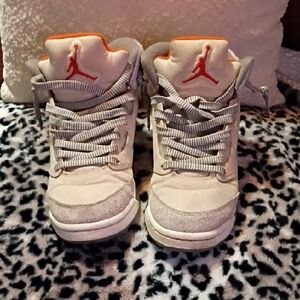 Jordan Kids Sneakers in Gray and Orange